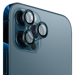 아이폰12 프로 메탈 프레임 카메라 렌즈 보호 강화유리 필름